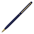 R73409.42 - Długopis aluminiowy Touch Tip Gold, granatowy 